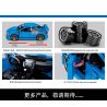 SEMBO 705806 non  SUBARU WRX STI 1:18 tỷ lệ 1:18 bộ đồ chơi xếp lắp ráp ghép mô hình Racers Đua Tốc Độ 812 khối