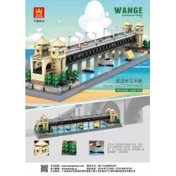 WANGE 6223 non  CẦU SÔNG VŨ HÁN DƯƠNG TỬ bộ đồ chơi xếp lắp ráp ghép mô hình Creator Expert WUHAN YANGTZE RIVER BRIDGE Chuyên Gia Sáng Tạo 1452 khối