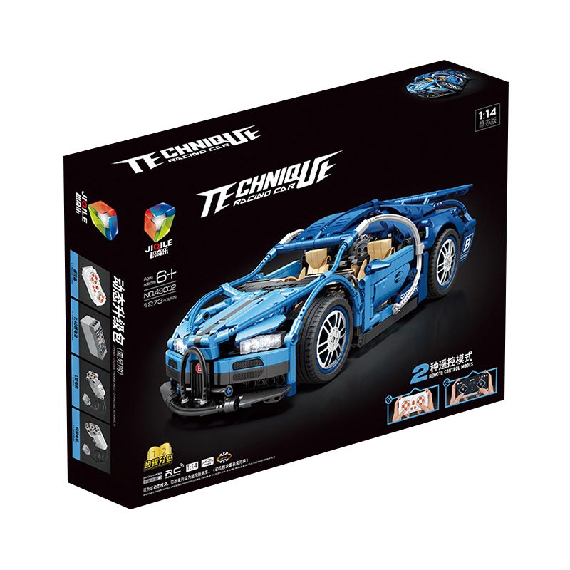 JIQILE 49002 TA GAOLE T2006 2006 non  BUGATI CHIRON 1:14. tỷ lệ 1:14 bộ đồ chơi xếp lắp ráp ghép mô hình  BUGATTI CHIRON Kỹ Thuật Công Nghệ Cao Mô Hình Phương Tiện 1258 khối