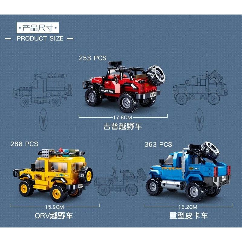 SLUBAN M38-B0813 B0813 0813 M38B0813 38-B0813 non  XE BÁN TẢI HẠNG NẶNG bộ đồ chơi xếp lắp ráp ghép mô hình Racers Đua Tốc Độ 363 khối SLUBAN M38-B0813 B0813 0813 M38B0813 38-B0813 non  XE BÁN TẢI HẠNG NẶNG bộ đồ chơi xếp lắp ráp ghép mô hình Racers Đua Tốc Độ 363 khối