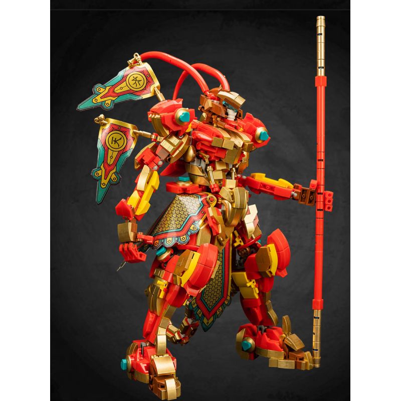 LOEY BLOCK 61001 82333 non  MÁY WUKONG bộ đồ chơi xếp lắp ráp ghép mô hình 1288 khối