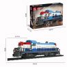 JIESTAR 59006 non  GE DASH 8-40C TÀU NÔ-CỔ bộ đồ chơi xếp lắp ráp ghép mô hình Creator Expert DOOMSDAY THE TRAIN Chuyên Gia Sáng Tạo 2399 khối