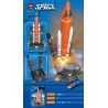 SHENZHEN RAEL ENTERTAINMENT 20003-2 non  TÊN LỬA KHÔNG GIAN bộ đồ chơi xếp lắp ráp ghép mô hình SPACE