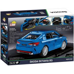 COBI 24343 24342 non  SKODA OCTAVIA RS tỷ lệ 1:12 bộ đồ chơi xếp lắp ráp ghép mô hình Model Team ŠKODA OCTAVIA RS Mô Hình Hiện Đại 2405 khối
