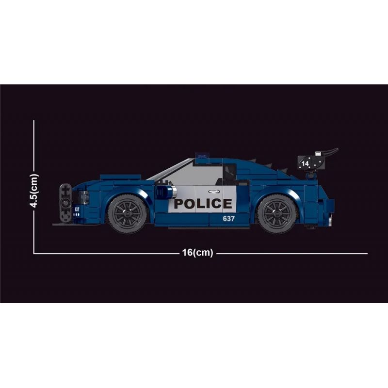 MouldKing 27002 Mould King 27002 non  XE CẢNH SÁT CHẶN ĐƯỜNG bộ đồ chơi xếp lắp ráp ghép mô hình  Kỹ Thuật Công Nghệ Cao Mô Hình Phương Tiện 356 khối