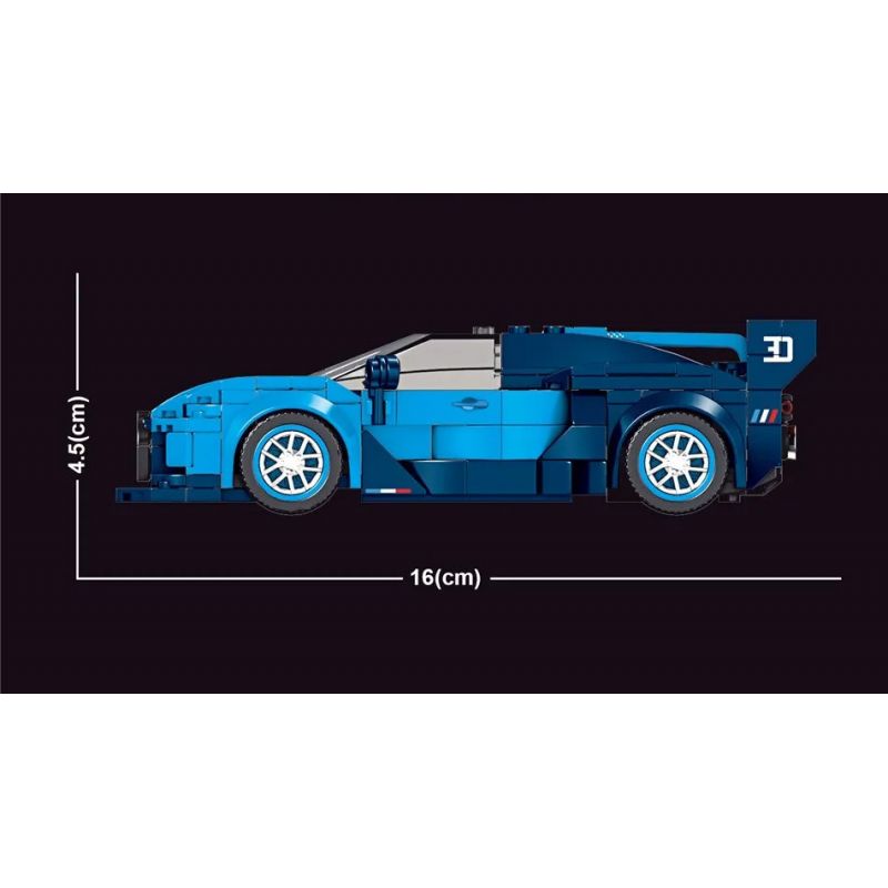MouldKing 27001 Mould King 27001 non  BUGATTIVISION GT bộ đồ chơi xếp lắp ráp ghép mô hình  BUGATTI VISION GT Kỹ Thuật Công Nghệ Cao Mô Hình Phương Tiện 336 khối