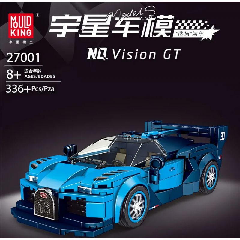 MouldKing 27001 Mould King 27001 non  BUGATTIVISION GT bộ đồ chơi xếp lắp ráp ghép mô hình  BUGATTI VISION GT Kỹ Thuật Công Nghệ Cao Mô Hình Phương Tiện 336 khối
