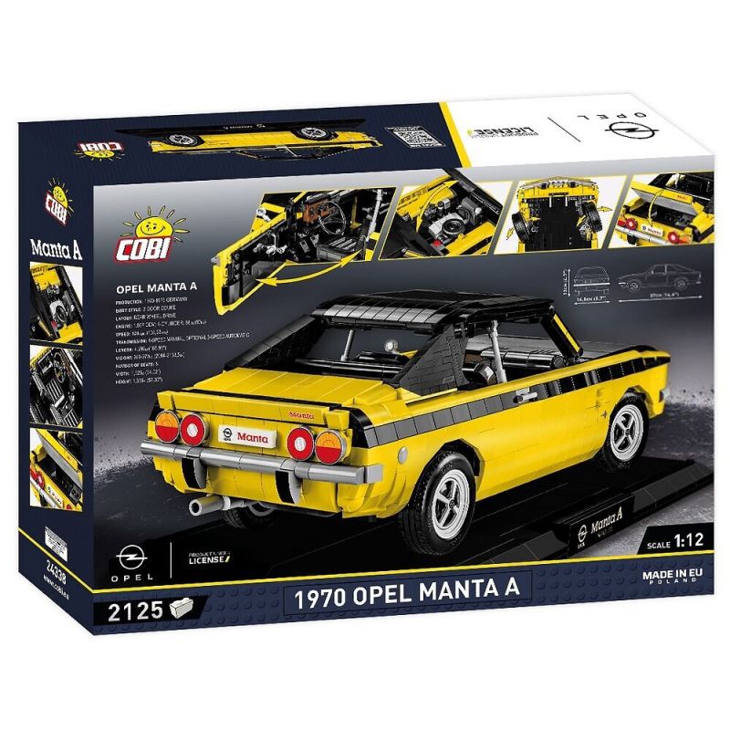 COBI 24339 24338 24349 non  OPEL MANTA 1970 tỷ lệ 1:12 bộ đồ chơi xếp lắp ráp ghép mô hình Model Team Mô Hình Hiện Đại 1905 khối