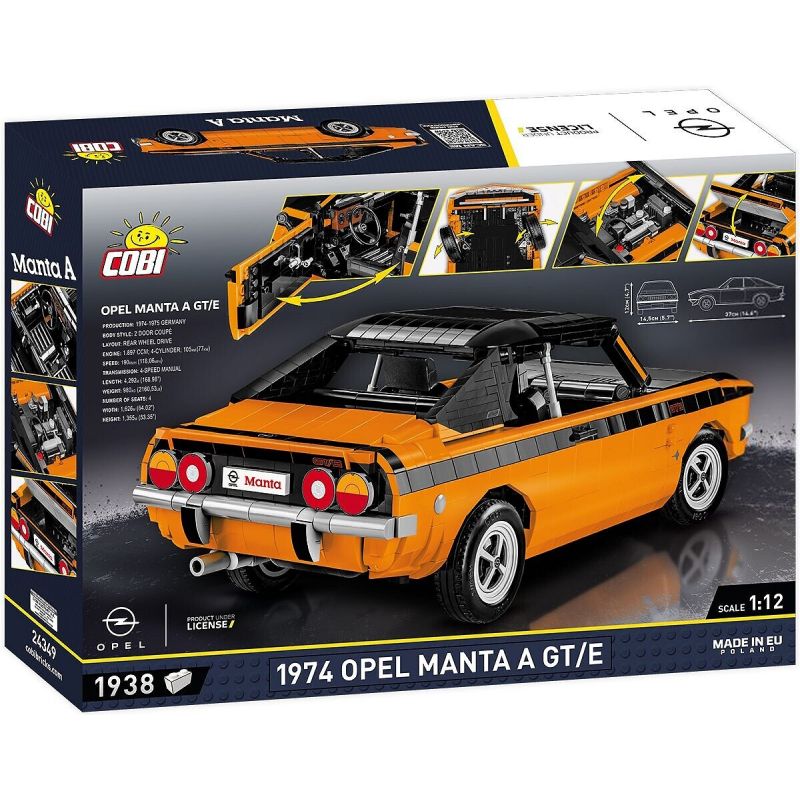 COBI 24339 24338 24349 non  OPEL MANTA 1970 tỷ lệ 1:12 bộ đồ chơi xếp lắp ráp ghép mô hình Model Team Mô Hình Hiện Đại 1905 khối