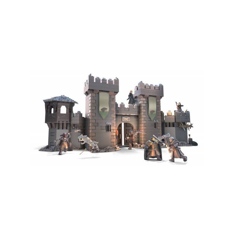 MEGA BLOKS GMN75 non Lego TRẬN WINTERFELL bộ đồ chơi xếp lắp ráp ghép mô hình Game Of Thrones GAME OF THRONES BATTLE WINTERFELL Trò Chơi Vương Quyền 1208 khối