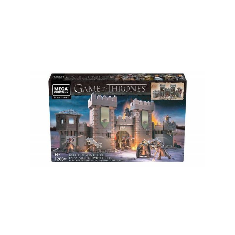 MEGA BLOKS GMN75 non  TRẬN WINTERFELL bộ đồ chơi xếp lắp ráp ghép mô hình Game Of Thrones GAME OF THRONES BATTLE WINTERFELL Trò Chơi Vương Quyền 1208 khối