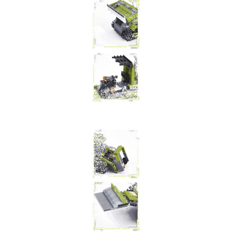 WOMA C0622 0622 non Lego MÁY ỦI BÁNH XÍCH bộ đồ chơi xếp lắp ráp ghép mô hình City Thành Phố 451 khối