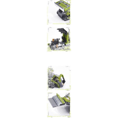 WOMA C0622 0622 non  MÁY ỦI BÁNH XÍCH bộ đồ chơi xếp lắp ráp ghép mô hình City Thành Phố 451 khối