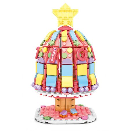 SEMBO 604026 non  CÂY ĐỨNG bộ đồ chơi xếp lắp ráp ghép mô hình  Các Bạn Gái 640 khối