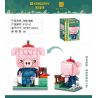 KEEPPLEY K10142 10142 non  TANJIN: BẢO TÀNG CHISAN bộ đồ chơi xếp lắp ráp ghép mô hình Brickheadz Nhân Vật Đầu To
