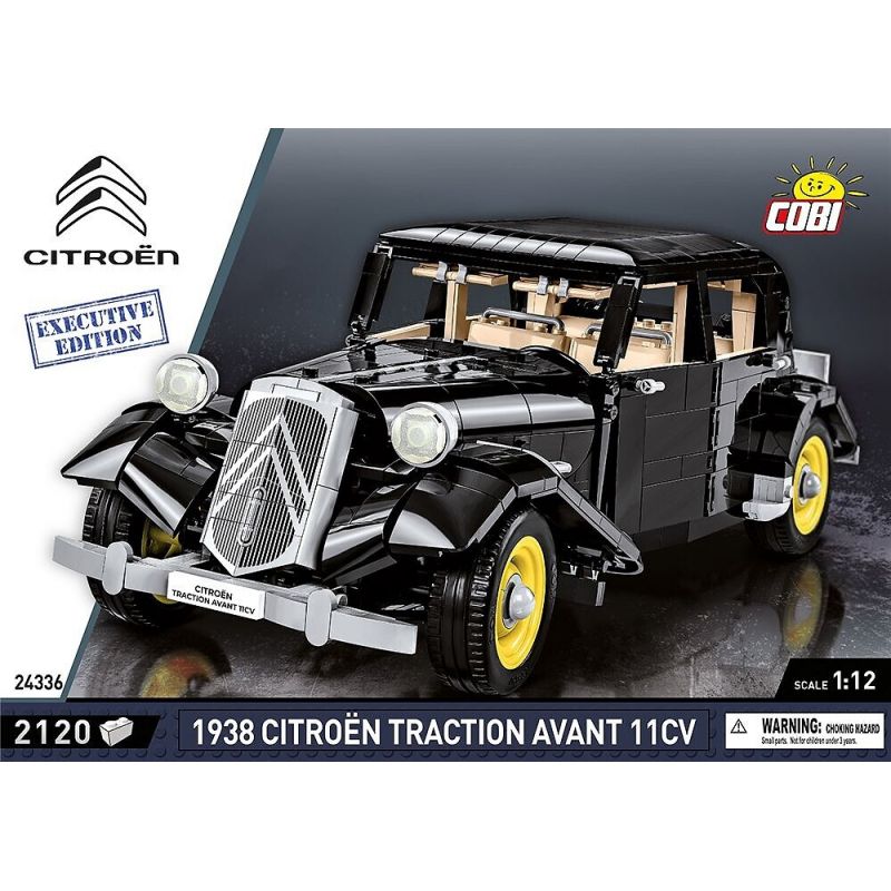 COBI 24336 non  CITROËN LỰC KÉO AVANT 11CV 1938 tỷ lệ 1:12 bộ đồ chơi xếp lắp ráp ghép mô hình Model Team CITROEN TRACTION AVANT 11CV 1938 Mô Hình Hiện Đại 2120 khối