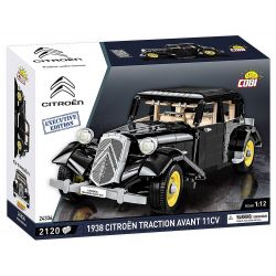 COBI 24336 non  CITROËN LỰC KÉO AVANT 11CV 1938 tỷ lệ 1:12 bộ đồ chơi xếp lắp ráp ghép mô hình Model Team CITROEN TRACTION AVANT 11CV 1938 Mô Hình Hiện Đại 2120 khối