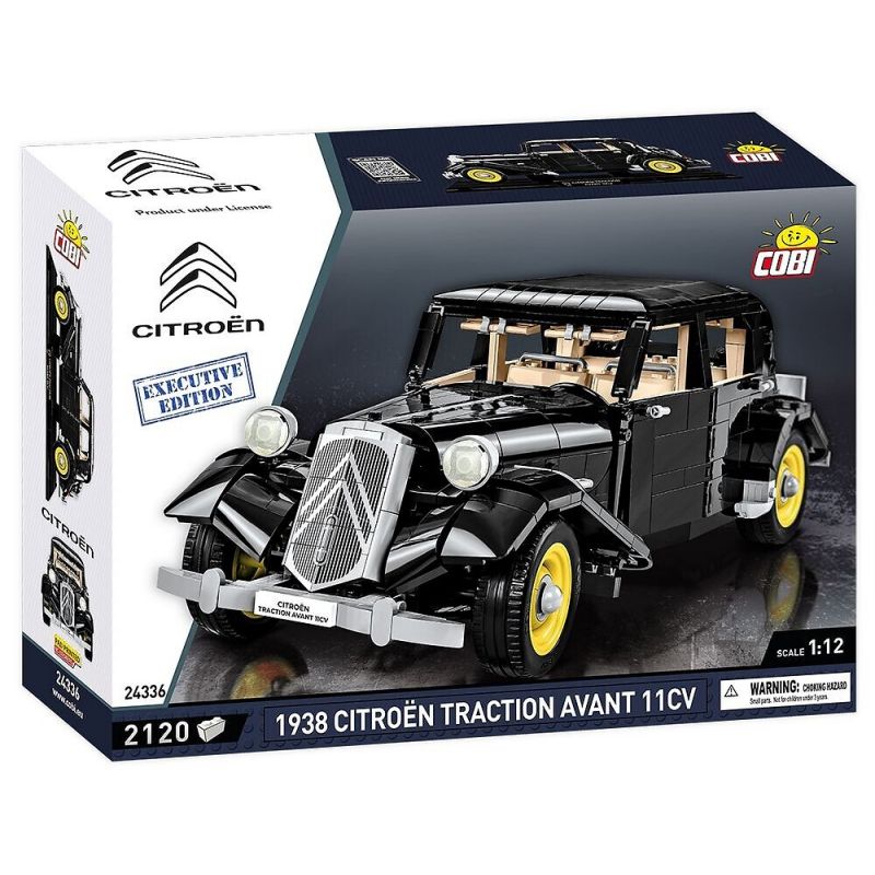 COBI 24336 non  CITROËN LỰC KÉO AVANT 11CV 1938 tỷ lệ 1:12 bộ đồ chơi xếp lắp ráp ghép mô hình Model Team CITROEN TRACTION AVANT 11CV 1938 Mô Hình Hiện Đại 2120 khối