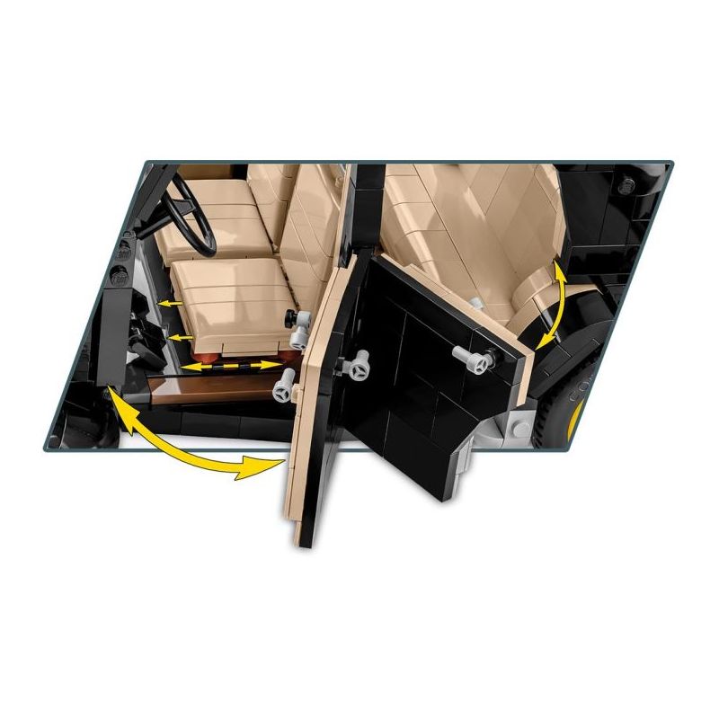 COBI 24336 non  CITROËN LỰC KÉO AVANT 11CV 1938 tỷ lệ 1:12 bộ đồ chơi xếp lắp ráp ghép mô hình Model Team CITROEN TRACTION AVANT 11CV 1938 Mô Hình Hiện Đại 2120 khối