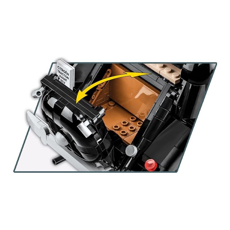 COBI 24336 non  CITROËN LỰC KÉO AVANT 11CV 1938 tỷ lệ 1:12 bộ đồ chơi xếp lắp ráp ghép mô hình Model Team CITROEN TRACTION AVANT 11CV 1938 Mô Hình Hiện Đại 2120 khối