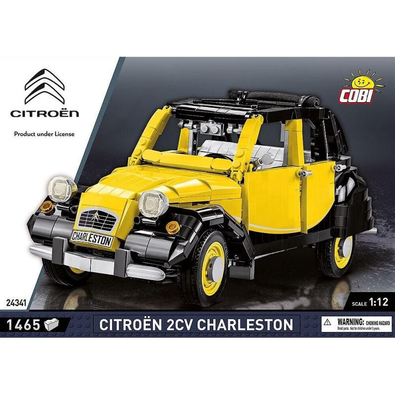 COBI 24341 24340 non Lego CITROËN 2CV CHARLESTON tỷ lệ 1:12 bộ đồ chơi xếp lắp ráp ghép mô hình Model Team CITROEN 2CV CHARLESTON Mô Hình Hiện Đại 1420 khối