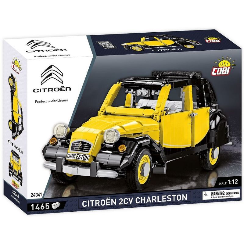 COBI 24341 24340 non  CITROËN 2CV CHARLESTON tỷ lệ 1:12 bộ đồ chơi xếp lắp ráp ghép mô hình Model Team CITROEN 2CV CHARLESTON Mô Hình Hiện Đại 1420 khối
