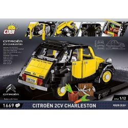 COBI 24341 24340 non  CITROËN 2CV CHARLESTON tỷ lệ 1:12 bộ đồ chơi xếp lắp ráp ghép mô hình Model Team CITROEN 2CV CHARLESTON Mô Hình Hiện Đại 1420 khối