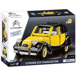 COBI 24341 24340 non  CITROËN 2CV CHARLESTON tỷ lệ 1:12 bộ đồ chơi xếp lắp ráp ghép mô hình Model Team CITROEN 2CV CHARLESTON Mô Hình Hiện Đại 1420 khối
