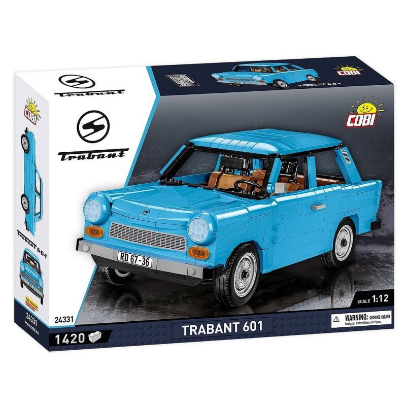 COBI 24330 24331 non  TRABANT 601 S DELUXE tỷ lệ 1:12 bộ đồ chơi xếp lắp ráp ghép mô hình Model Team Mô Hình Hiện Đại 1420 khối