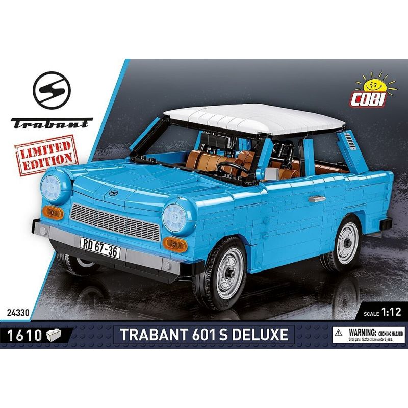 COBI 24330 24331 non  TRABANT 601 S DELUXE tỷ lệ 1:12 bộ đồ chơi xếp lắp ráp ghép mô hình Model Team Mô Hình Hiện Đại 1420 khối