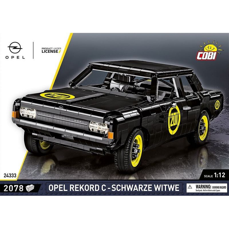 COBI 24333 24332 non  欧宝 RECORD BLACK WIDOW tỷ lệ 1:12 bộ đồ chơi xếp lắp ráp ghép mô hình Model Team OPEL REKORD C SCHWARZE WITWE Mô Hình Hiện Đại 2078 khối