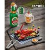 LOZ 1946 non  THỦY SẢN TÔM CÀNG BIA bộ đồ chơi xếp lắp ráp ghép mô hình Creator Sáng Tạo 1146 khối
