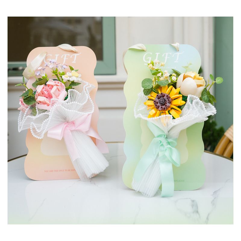 WEKKI 517202 non  HUAYU CHO BẠN ÁNH NẮNG bộ đồ chơi xếp lắp ráp ghép mô hình Flowers FLOWERS FOR YOU Hoa