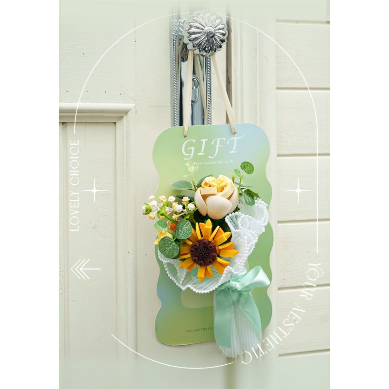 WEKKI 517202 non  HUAYU CHO BẠN ÁNH NẮNG bộ đồ chơi xếp lắp ráp ghép mô hình Flowers FLOWERS FOR YOU Hoa