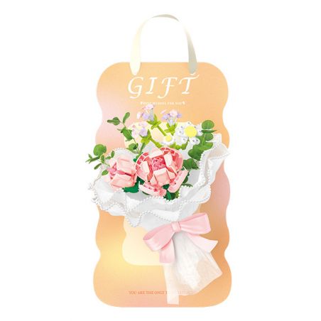 WEKKI 517201 non  HUAYU TÔI CHÚC BẠN MỘT TRÁI TIM HẠNH PHÚC bộ đồ chơi xếp lắp ráp ghép mô hình Flowers FLOWERS FOR YOU Hoa