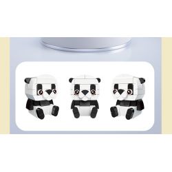 JIESTAR 58012 non  THIÊN ĐƯỜNG THÚ CƯNG DỄ THƯƠNG 6 LOẠI HỒNG HẠC KHỈ ĐỘT LƯNG BẠC GẤU TRÚC CÚ NHÍM CÁO bộ đồ chơi xếp lắp ráp ghép mô hình PETS 639 khối