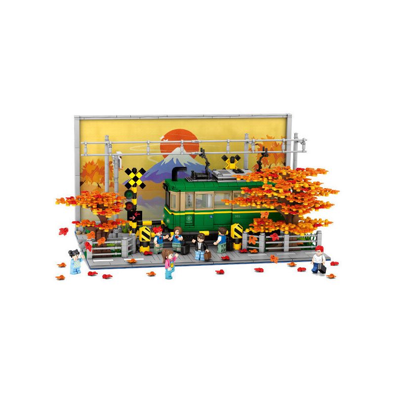 VIGGI 506000 non Lego XE LỬA KAMAKURA bộ đồ chơi xếp lắp ráp ghép mô hình Seasonal Mùa Lễ Hội 1921 khối