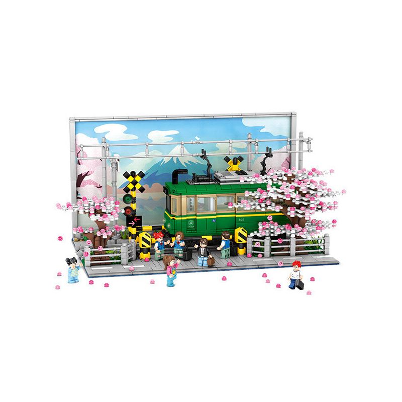 VIGGI 506000 non  XE LỬA KAMAKURA bộ đồ chơi xếp lắp ráp ghép mô hình Seasonal Mùa Lễ Hội 1921 khối