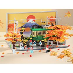 VIGGI 506000 non  XE LỬA KAMAKURA bộ đồ chơi xếp lắp ráp ghép mô hình Seasonal Mùa Lễ Hội 1921 khối