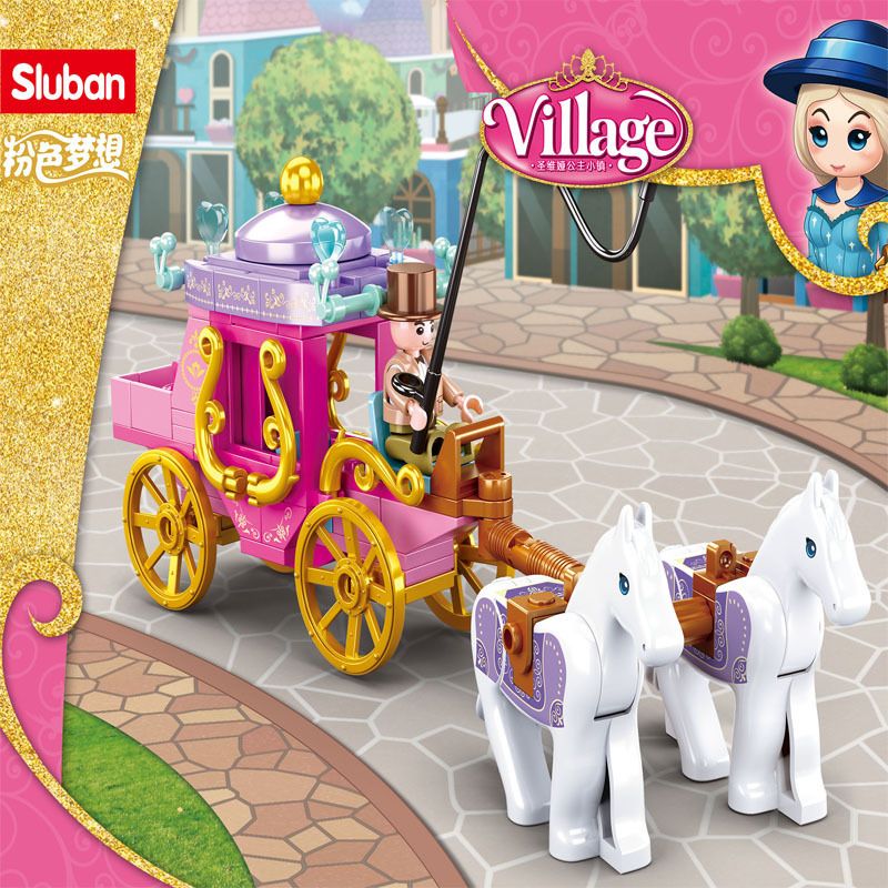 SLUBAN M38-B0872 B0872 0872 M38B0872 38-B0872 non Lego XE THAM QUAN bộ đồ chơi xếp lắp ráp ghép mô hình Disney Princess GIRLS'S DREAM Công Chúa