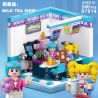 JIESTAR 87014 non  DREAMWORKS QUÁN TRÀ SỮA bộ đồ chơi xếp lắp ráp ghép mô hình MILK TEA SHOP 240 khối