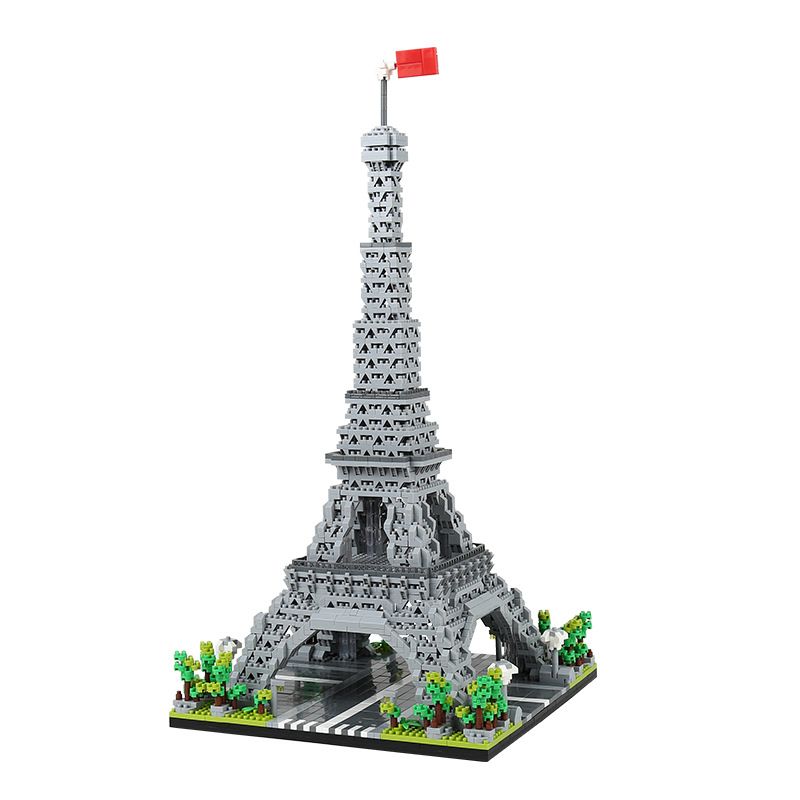 FUN IMAGINATION LZ8002 8002 non Lego THÁP EIFFEL bộ đồ chơi xếp lắp ráp ghép mô hình Buildings 4173 khối