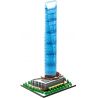 FUN IMAGINATION LZ8010 8010 non  TRUNG TÂM TÀI CHÍNH THẾ GIỚI THƯỢNG HẢI bộ đồ chơi xếp lắp ráp ghép mô hình Buildings 4173 khối