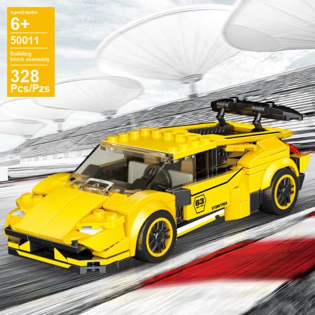 ACHKO 50011 IBLOCK PL-921-298 921-298 PL921-298 REBRICKABLE MOC non  LAMBORGHINI HURACAN EVO. bộ đồ chơi xếp lắp ráp ghép mô hình  LAMBORGHINI HURACAN EVO 8STUD WIDE SPEED CHAMPIONS SIZE Kỹ Thuật Công Nghệ Cao Mô Hình Phương Tiện 382 khối
