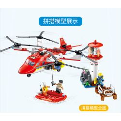 FORANGE FC3106 3106 non  GIẢI CỨU CUỘC KHỦNG HOẢNG NGỌN HẢI ĐĂNG bộ đồ chơi xếp lắp ráp ghép mô hình Fire Rescure FIRE FIGHTERS Cứu Hỏa 389 khối