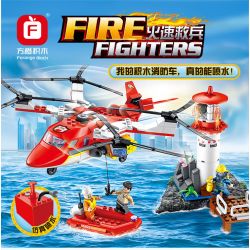 FORANGE FC3106 3106 non  GIẢI CỨU CUỘC KHỦNG HOẢNG NGỌN HẢI ĐĂNG bộ đồ chơi xếp lắp ráp ghép mô hình Fire Rescure FIRE FIGHTERS Cứu Hỏa 389 khối