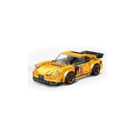 ACHKO 50008 YIMU 77010 GAOMISI T1013 1013 REBRICKABLE MOC-47766 47766 MOC47766 non  PORSCHE 911 TURBO bộ đồ chơi xếp lắp ráp ghép mô hình Racers Đua Tốc Độ 317 khối