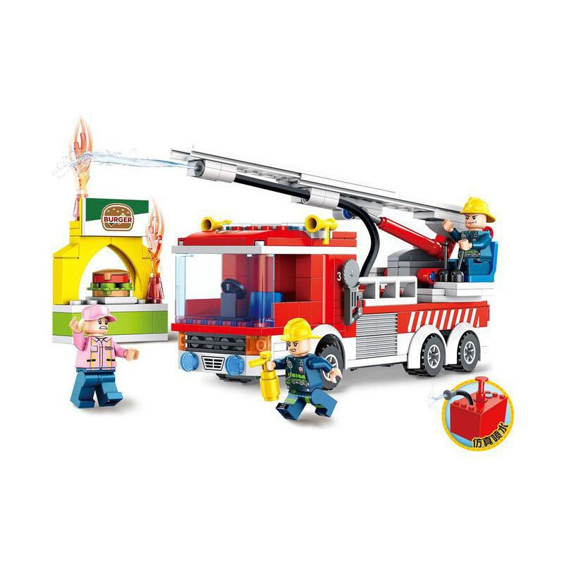 FORANGE FC3103 3103 non Lego XE CHỮA CHÁY DẠNG THANG bộ đồ chơi xếp lắp ráp ghép mô hình Fire Rescure FIRE FIGHTERS Cứu Hỏa 276 khối