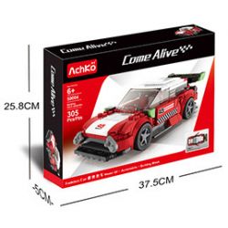 ACHKO 50004 non  FERRARI. bộ đồ chơi xếp lắp ráp ghép mô hình Racers Đua Tốc Độ