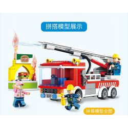 FORANGE FC3103 3103 non  XE CHỮA CHÁY DẠNG THANG bộ đồ chơi xếp lắp ráp ghép mô hình Fire Rescure FIRE FIGHTERS Cứu Hỏa 276 khối